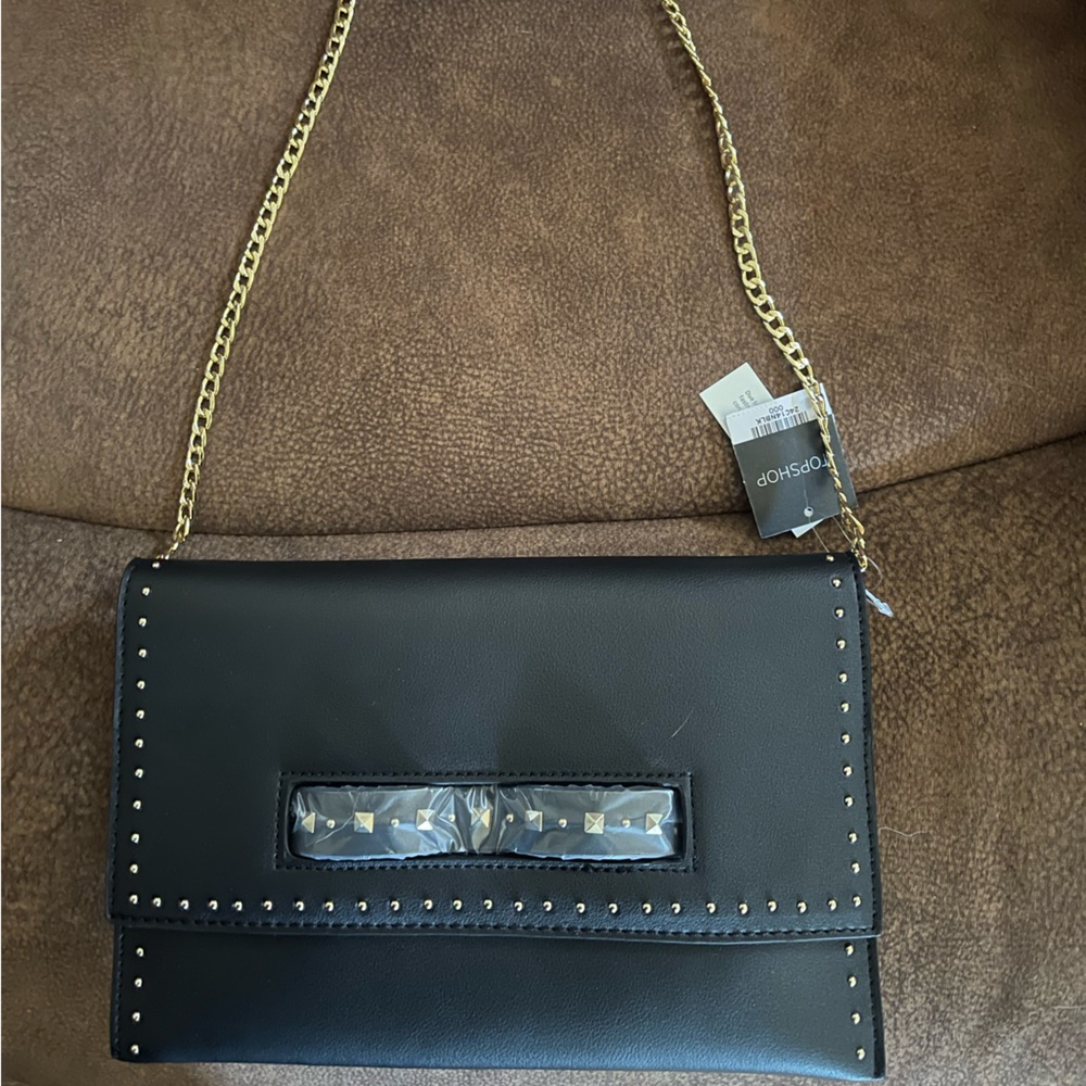 NWT studded top shop crossbody bag